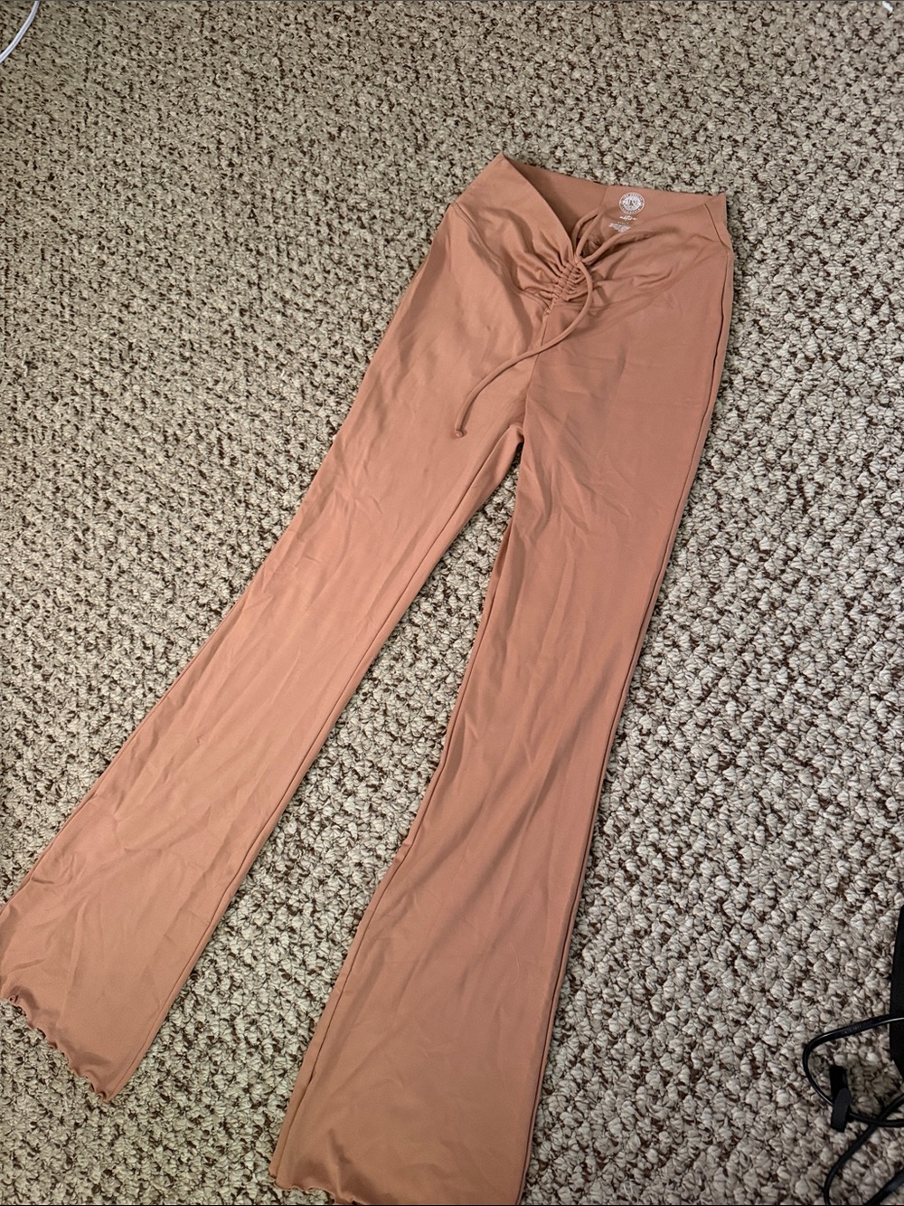 PacSun Rust Drawstring Flare Pants
